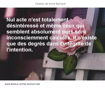 Citations Anne Bernard