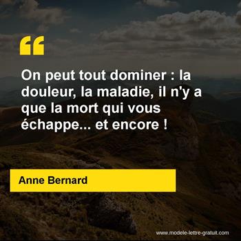 Citation de Anne Bernard