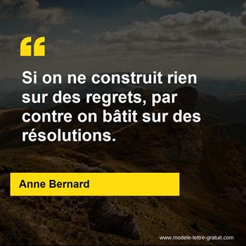 Citations Anne Bernard