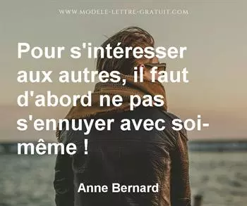 Citation de Anne Bernard