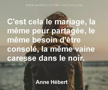 Citation de Anne Hébert