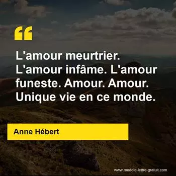Citation Anne Hébert