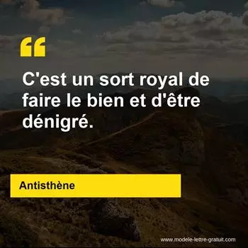 Citation de Antisthène