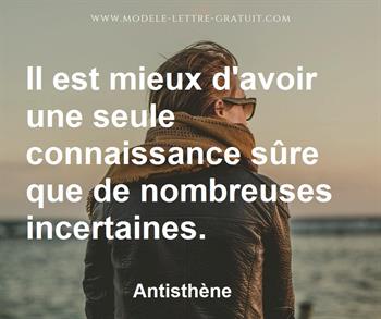 Citation de Antisthène