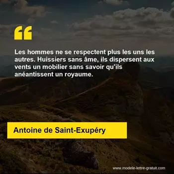 Citation Antoine de Saint-Exupéry