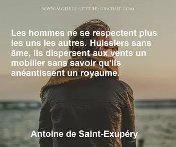 Citation de Antoine de Saint-Exupéry