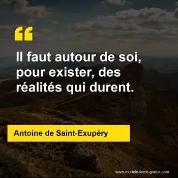 Citation Antoine de Saint-Exupéry