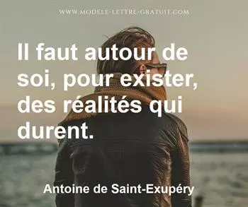 Citation de Antoine de Saint-Exupéry