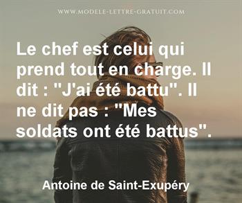 Citation de Antoine de Saint-Exupéry