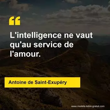 Citation Antoine de Saint-Exupéry