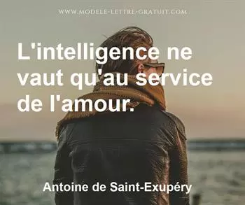 Citation de Antoine de Saint-Exupéry