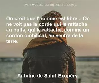 Citation de Antoine de Saint-Exupéry
