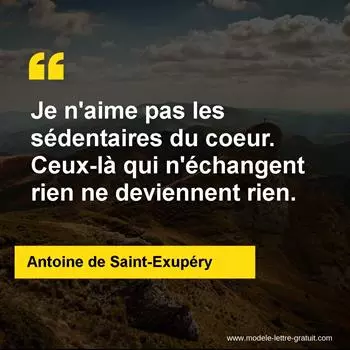 Citation Antoine de Saint-Exupéry