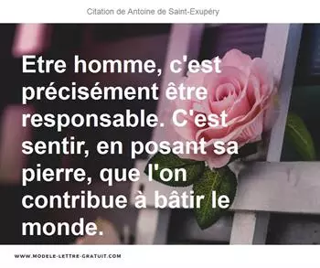 Citations Antoine de Saint-Exupéry