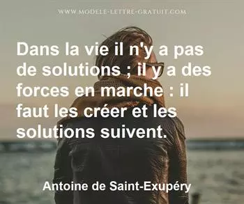 Citation de Antoine de Saint-Exupéry