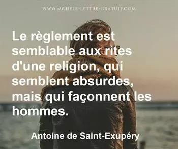 Citation de Antoine de Saint-Exupéry