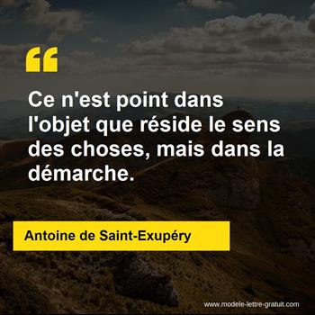 Citation de Antoine de Saint-Exupéry
