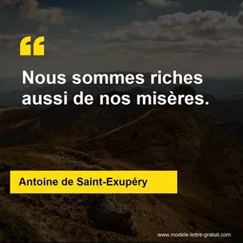 Citation Antoine de Saint-Exupéry