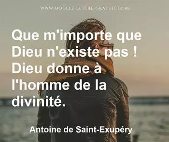 Citation de Antoine de Saint-Exupéry