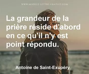 Citation de Antoine de Saint-Exupéry
