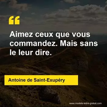 Citation Antoine de Saint-Exupéry