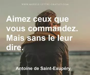 Citation de Antoine de Saint-Exupéry