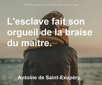 Citation de Antoine de Saint-Exupéry