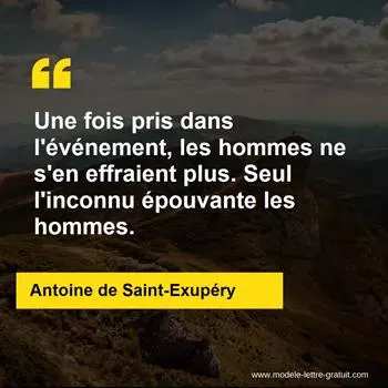 Citation Antoine de Saint-Exupéry