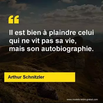 Citation Arthur Schnitzler