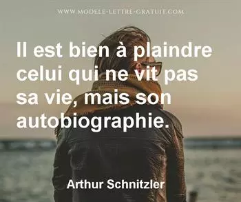 Citation de Arthur Schnitzler