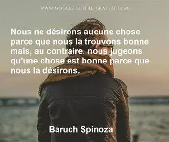 Citation de Baruch Spinoza