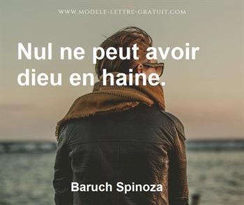 Citation de Baruch Spinoza