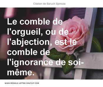 Citations Baruch Spinoza