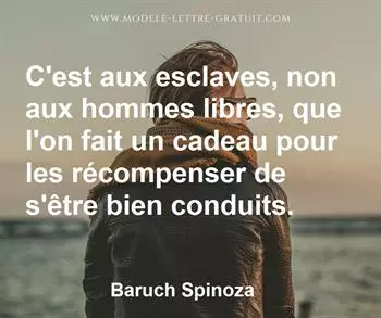 Citation de Baruch Spinoza
