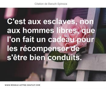 Citations Baruch Spinoza