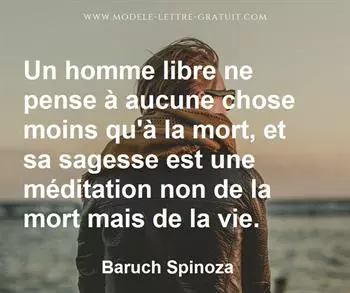 Citation de Baruch Spinoza