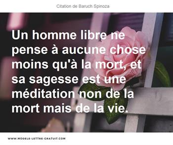 Citations Baruch Spinoza