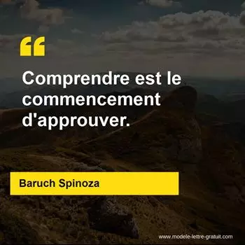 Citation Baruch Spinoza