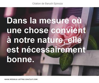 Citations Baruch Spinoza