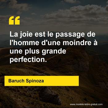 Citation de Baruch Spinoza