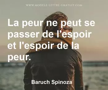 Citation de Baruch Spinoza