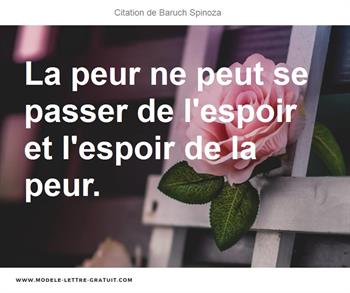 Citations Baruch Spinoza