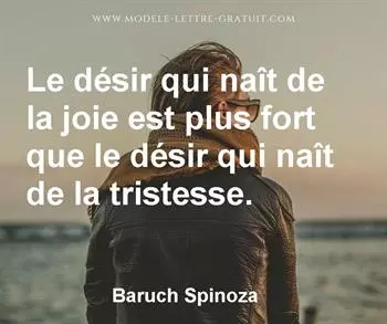 Citation de Baruch Spinoza