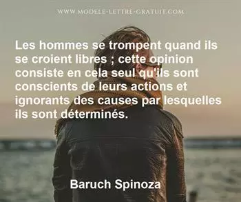 Citation de Baruch Spinoza