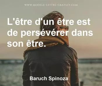 Citation de Baruch Spinoza