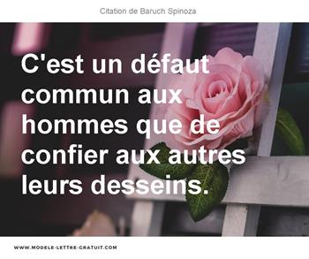 Citations Baruch Spinoza