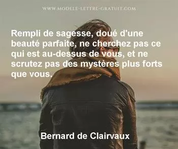 Citation de Bernard de Clairvaux