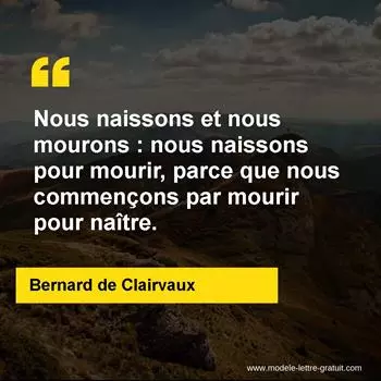 Citation Bernard de Clairvaux