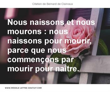 Citations Bernard de Clairvaux