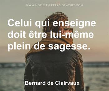 Citation de Bernard de Clairvaux